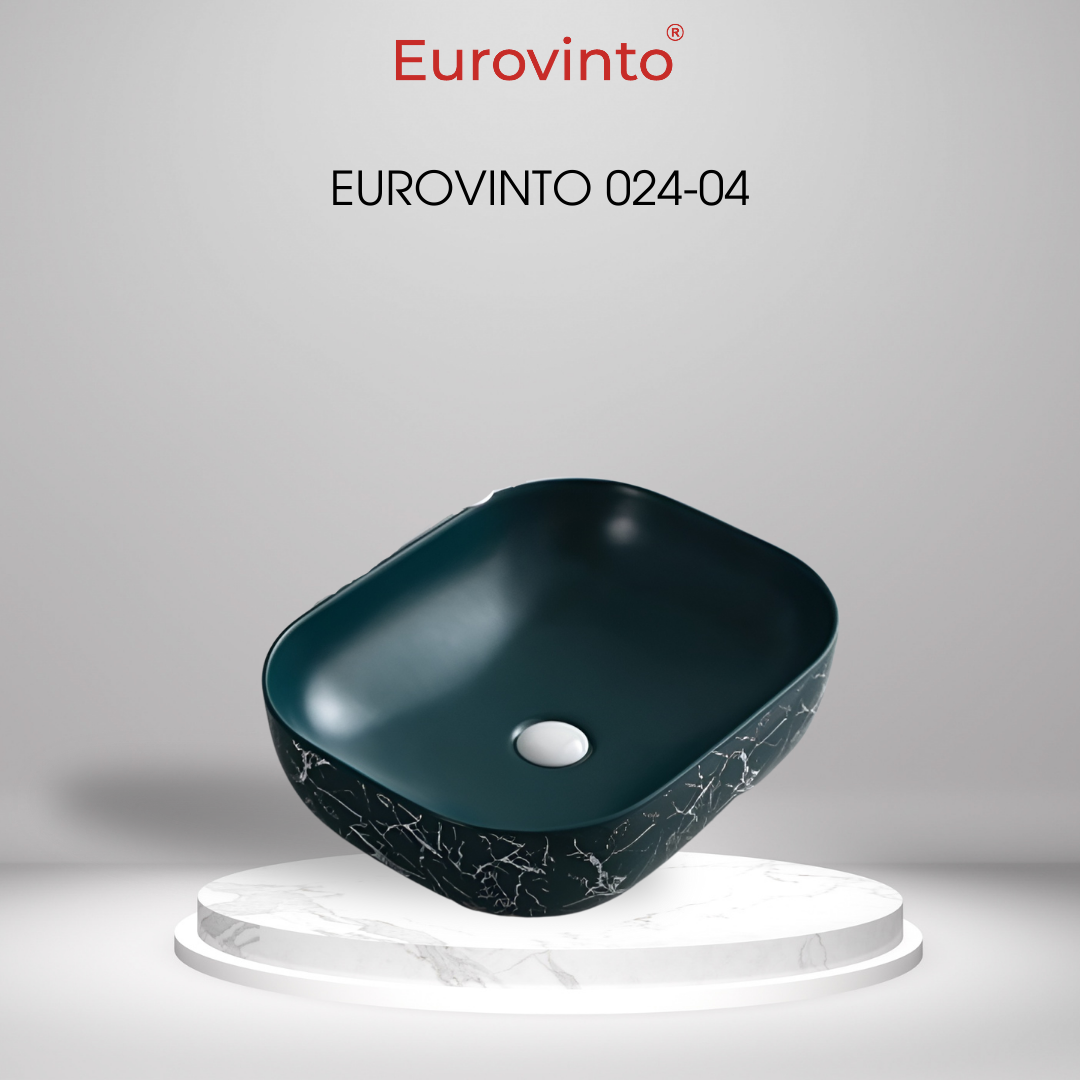 Chậu Rửa Eurovinto EVT 024-04 - Lavabo Cao Cấp Men Nano Kháng Khuẩn