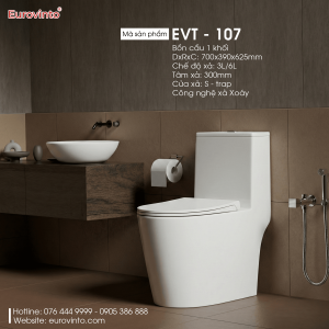 Bồn Cầu Eurovinto EVT - 108 13 Bồn Cầu Eurovinto EVT - 107