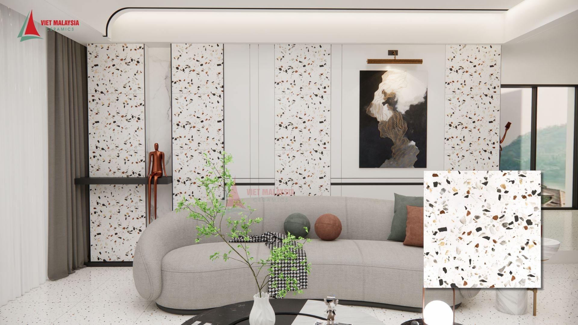 Gạch ốp tường terrazzo – 60JH6601S
