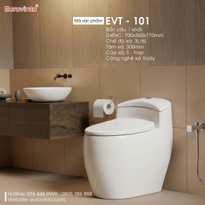 Bồn Cầu Eurovinto EVT - 108 10 Bồn cầu Eurovinto EVT - 101