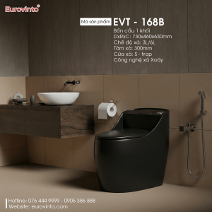 Bồn cầu Eurovinto EVT - BC179 - W 5 Bồn cầu Eurovinto EVT - 168B