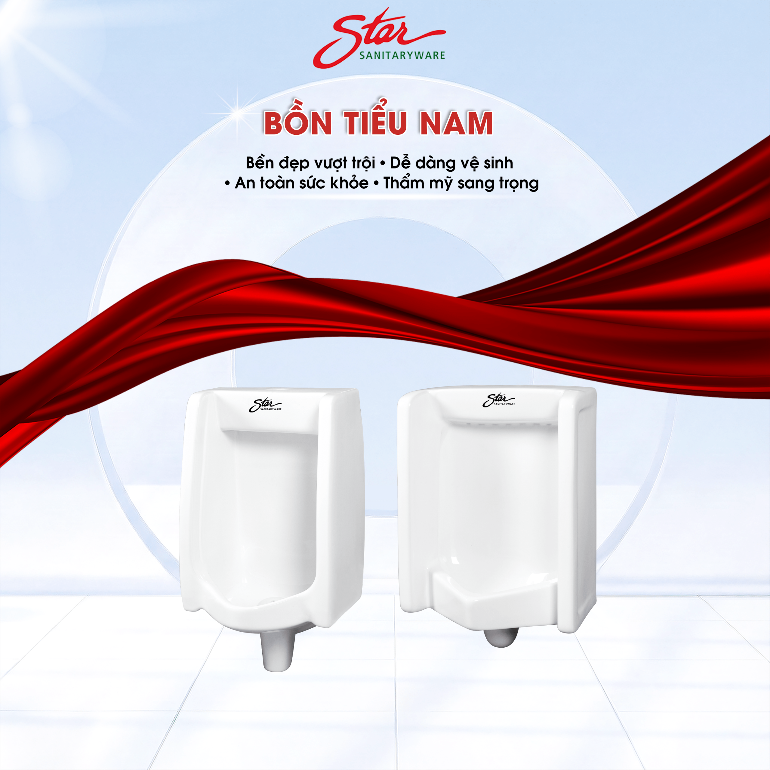Bồn tiểu nam STAR – Tiện nghi tinh tế & Đẳng cấp