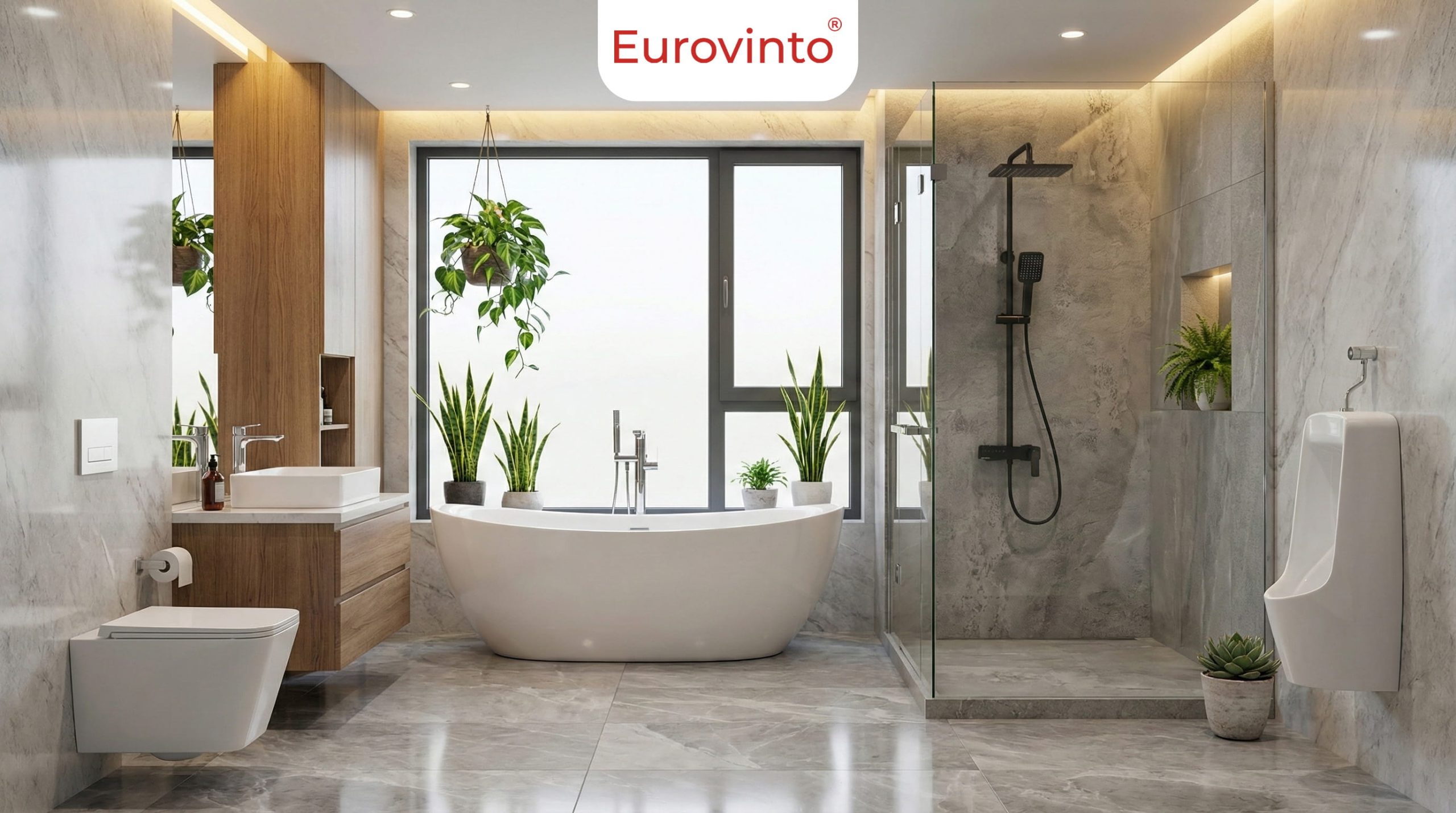 Mẫu bồn cầu treo tường cao cấp Eurovinto EVT-0126 (525x360x350mm). Thiết kế hiện đại, sang trọng giúp tối ưu không gian, là điểm nhấn tinh tế nâng tầm đẳng cấp phòng tắm.