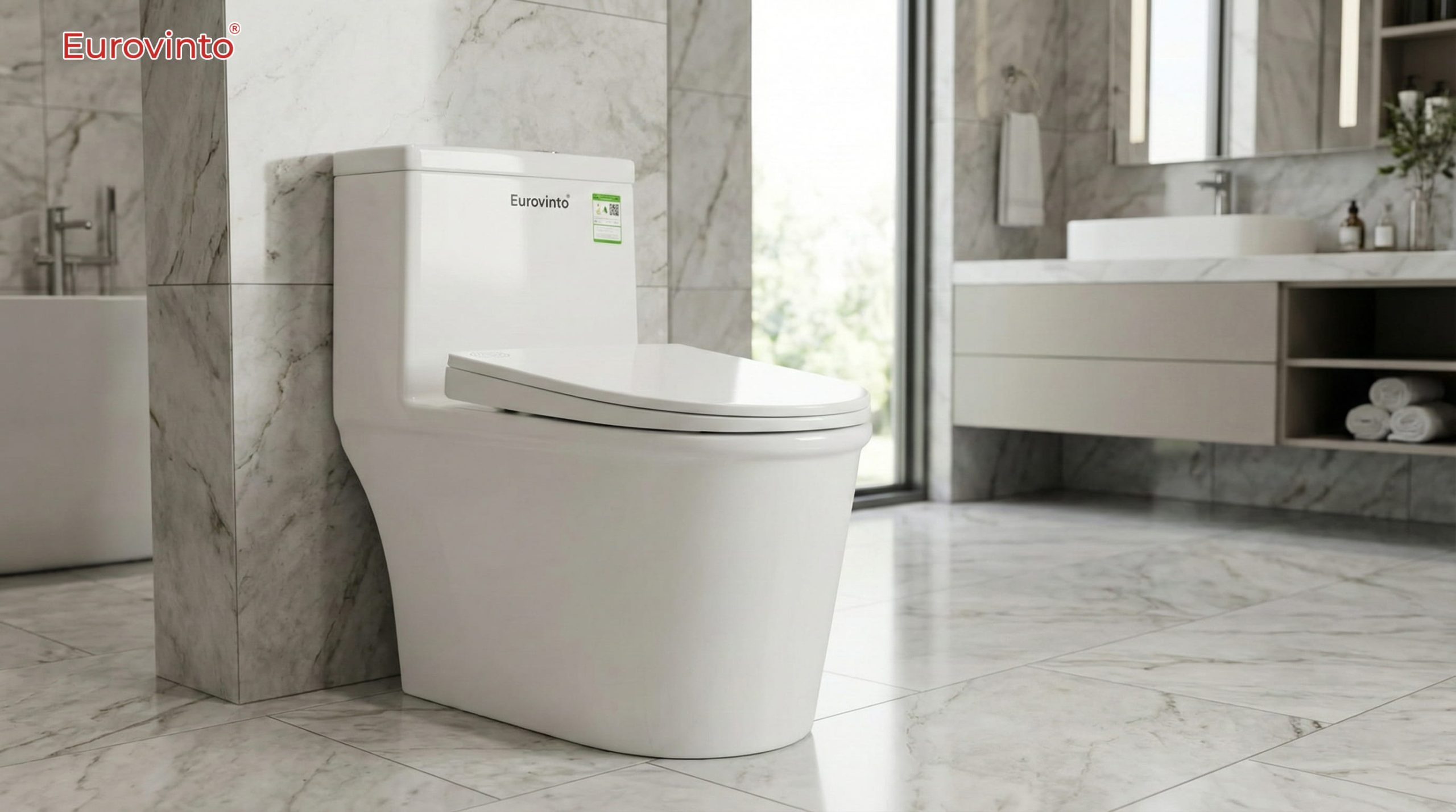 Bồn cầu 1 khối Eurovinto EVT-BC239-W (730x395x640mm) là điểm nhấn hoàn hảo với thiết kế liền khối sang trọng. Tích hợp công nghệ vệ sinh tiên tiến, mang lại sự tiện nghi và đẳng cấp cho phòng tắm.