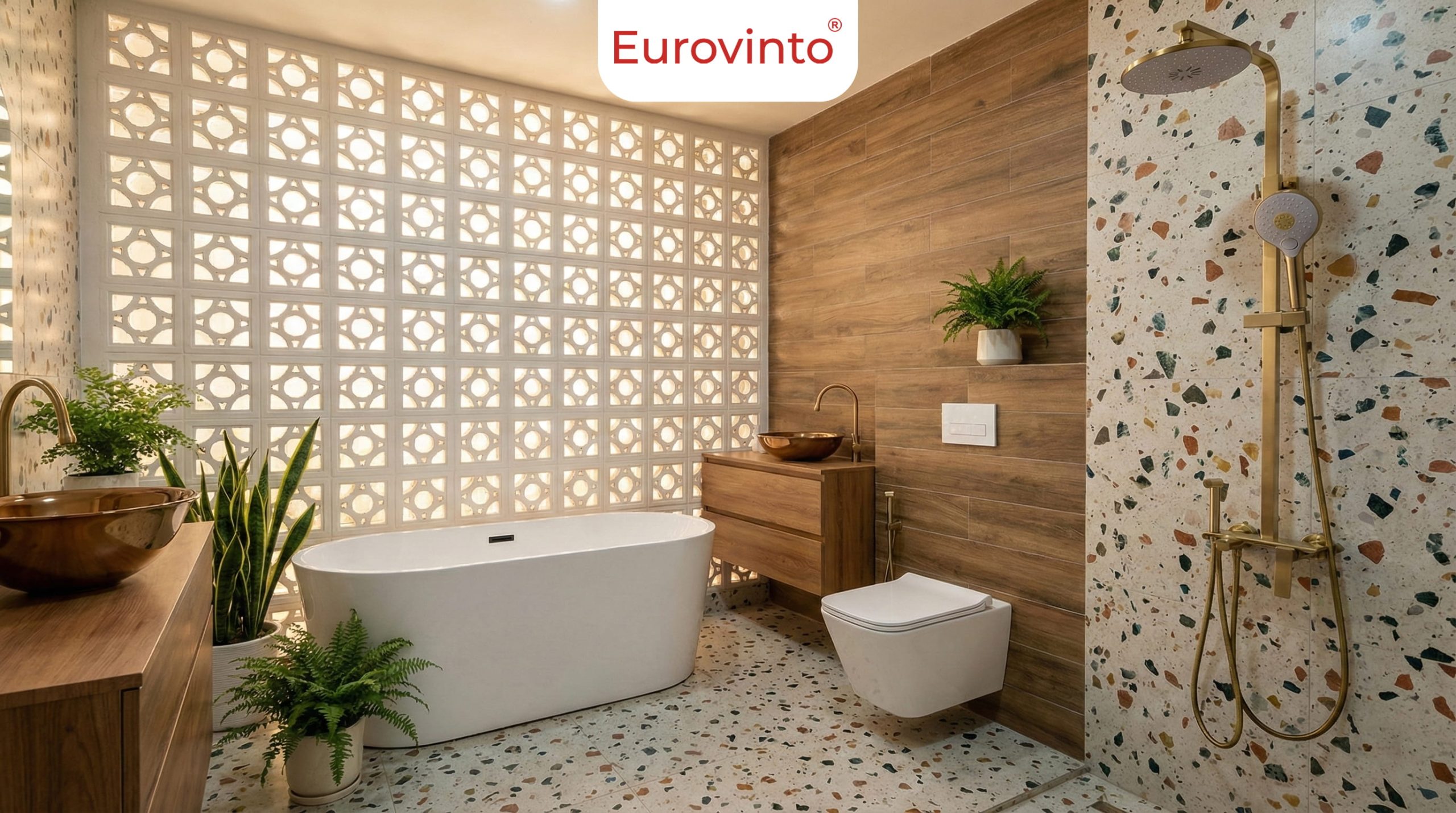 Bộ ba tuyệt phẩm Sen tắm Eurovinto 19110F-2G, Bồn cầu Eurovinto EVT – 0126, Bồn Tắm Eurovinto EVT – 6667 tuân thủ nghiêm ngặt tiêu chuẩn lắp đặt thiết bị vệ sinh.