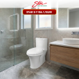 Bồn cầu 1 khối STAR S-1106.1/Slim 5 Bồn cầu 1 khối STAR S-1106.1/Slim